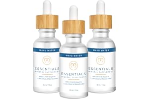 MAYU Concentrated Ionic Trace Mineral Drops - Rich Concentrate Electrolytes: Magnesium Chloride Sodium Supplements - Essential Blend Drop for Immune Support - Nutrient-Packed Alkaline Water - 3 Pack