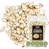 Premium Raw Unsalted Sliced Almonds 32oz (2 lb) | Superior Gourmet Quality | Batch Tested Gluten &amp; Peanut Free | Non-GMO | No PPO | Unblanched for Maximum Nutrition &amp; Flavor