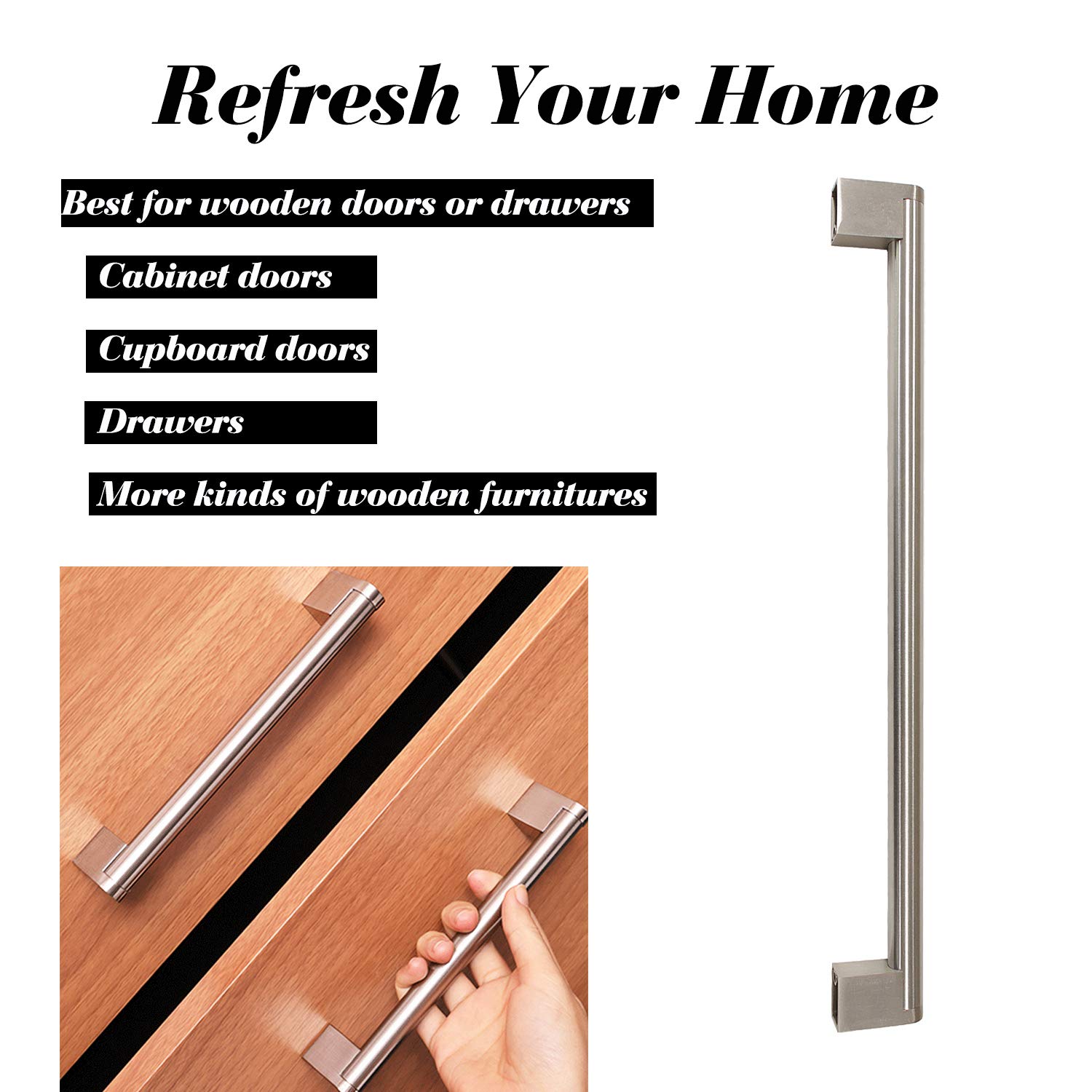 Mangos y asas para menaje Tiradores de cajón de acero inoxidable