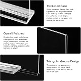 ROSSHINE A4 Menu Holders 3 Pack Double Sided Clear Acrylic Sign Holder view 6