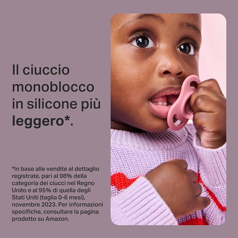 Ciuccio Ultra-light StayPut, 6-18 Mesi