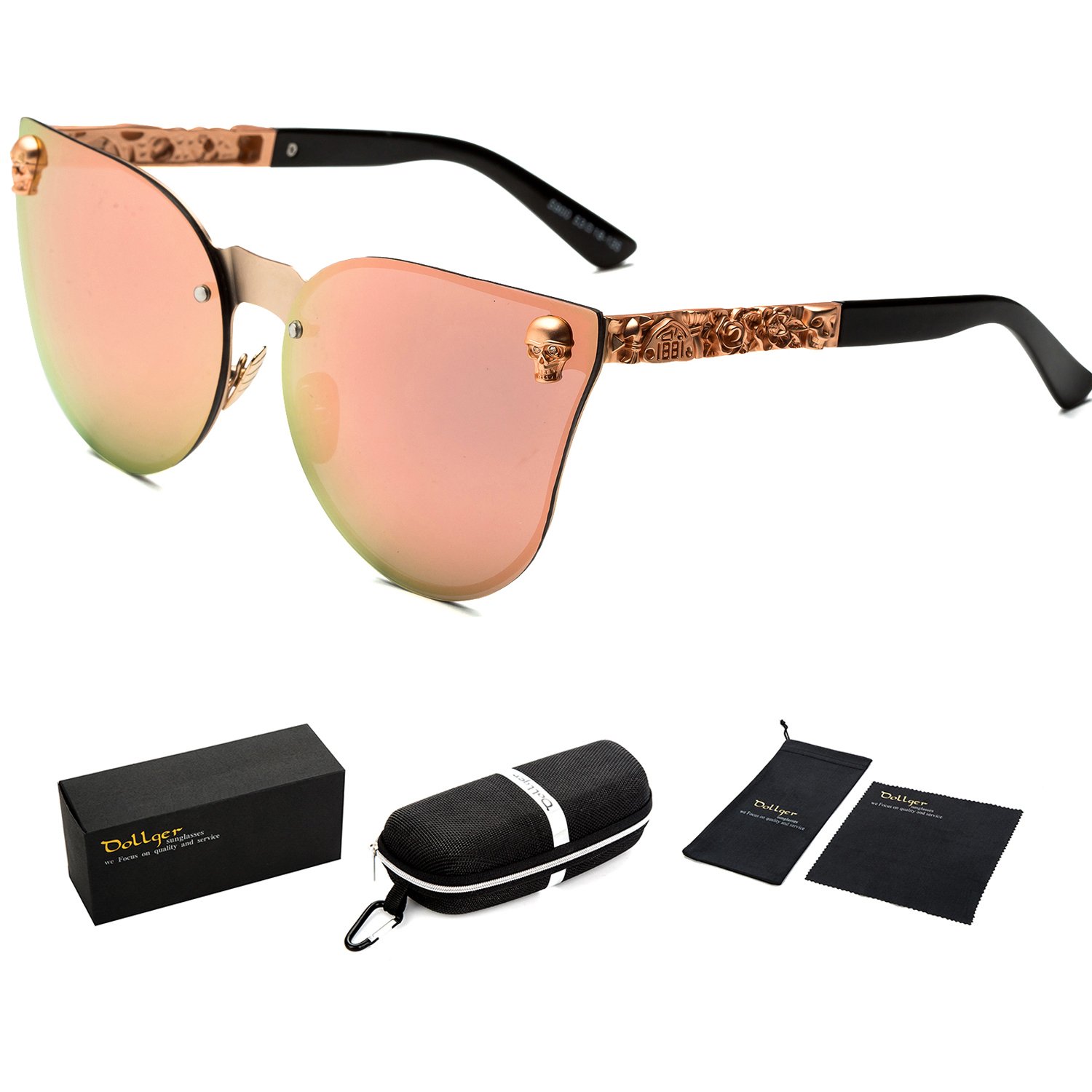 Rimless Skull Design Cat Eye Sunglasses UV400 Protection Buy Dollger Skull Design Cat Eye Sunglasses UV400 Protection  main image 2