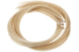 KAJNBN Violin Bow Hair Replacement Mongolian Horse Hair 3 Bundles Violin Accessories for String Instrument