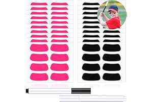 LEELOSP 160 Pieces Sports Eye Stickers for Kids Football Eye Lettering Softball Baseball Face Stickers Lacrosse Fans Eye Strips with 2 Pencils for Party Game Sport Supplies