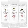 Dove Aluminum Free Deodorant for Women 3 Count Rose Petals 72 hour odor protection 2.6 oz