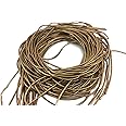 Aumni Crafts Zardosi Flexible Smooth 1mm French Bullion Wires (Pack of 3.5 OZ / 100 Grams) [Antique Brown Color] Spring Dabka Copper Metallic Thread for Embroidery and Jewelry Making