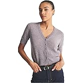 NAADAM Womens Lightweight Cashmere Short Sleeve Cardigan