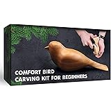 BeaverCraft, Wood Carving Kit Comfort Bird DIY - Complete Starter Whittling Knife Kit for Beginners Adults and Teens - Book F
