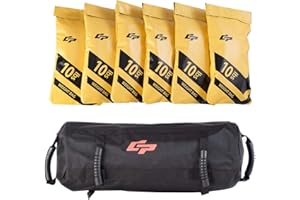 GOFLAME Workout Sandbag for Fitness 10 to 60 Lbs Heavy Duty Filler Bag,Exercise Sandbags,Military Sandbags,Training Weight Bags