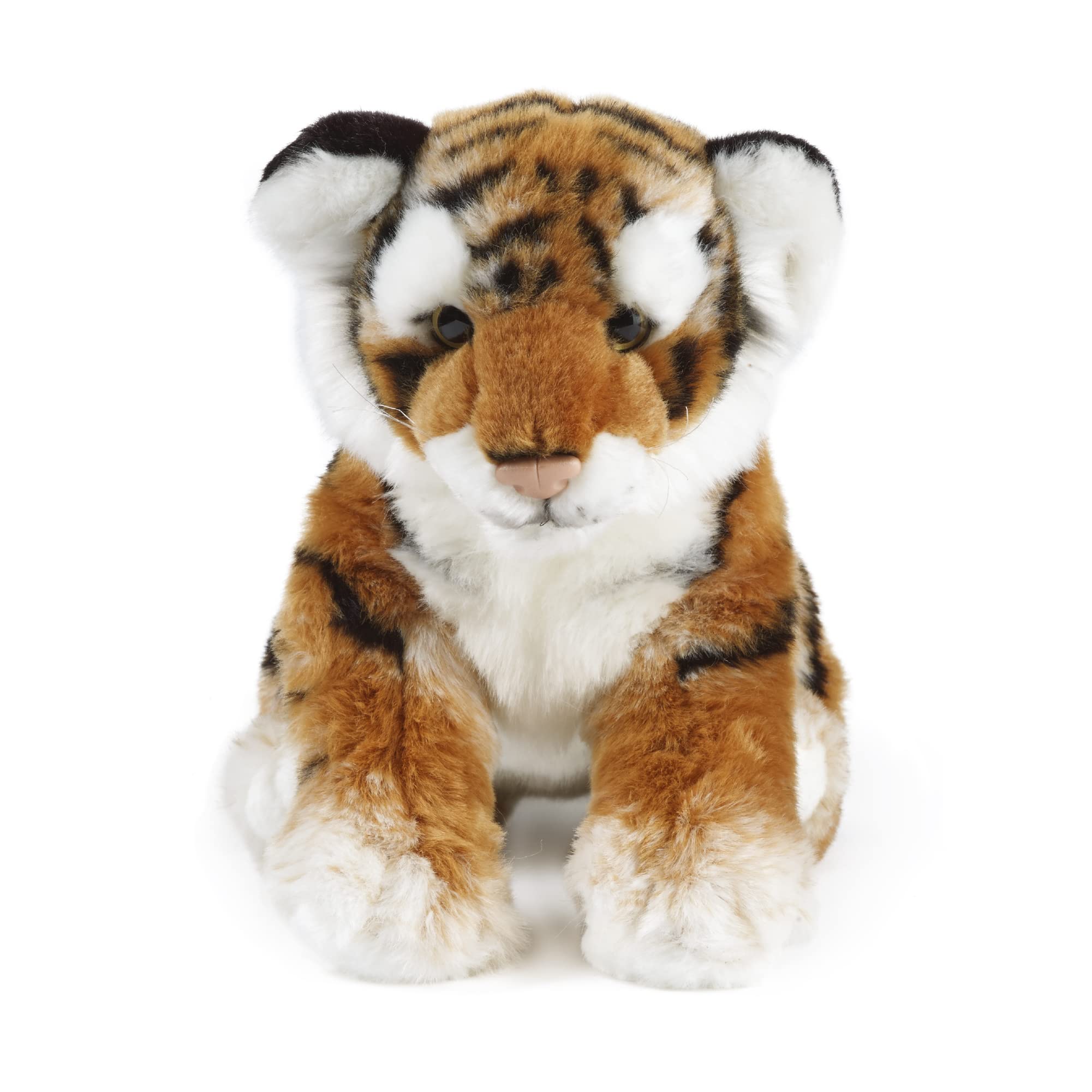 Living Nature Large Tiger Cub, Realistic Soft Cuddly Tiger Toy, Naturli Eco-Friendly Plush, 31cm, Orange — image 1