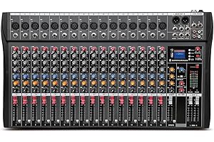 Weymic CK-160 Professional Mixer (16-Channel) for Recording DJ Stage Karaoke Music Application w/USB Drive BT