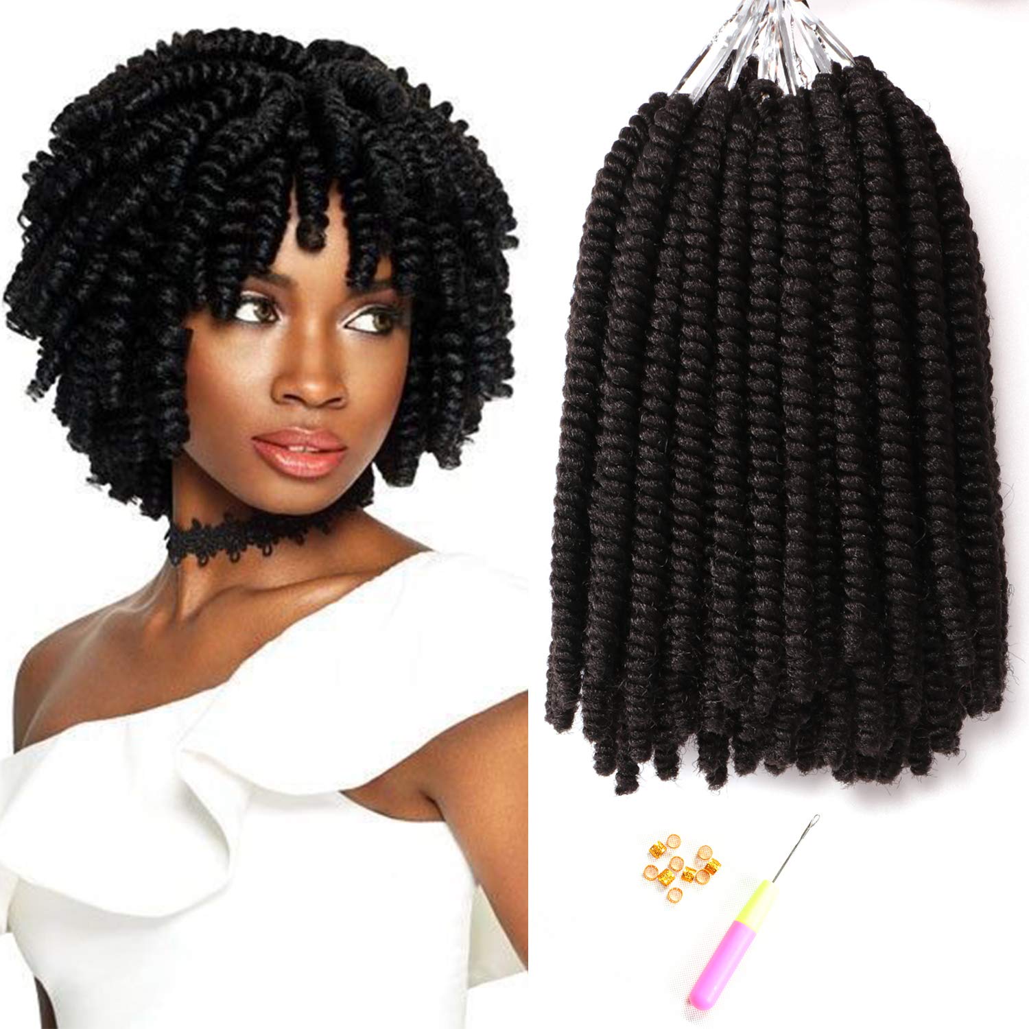 Amazon Com 7 Packs 8 Inch Short Small Havana Mambo Twist Crochet