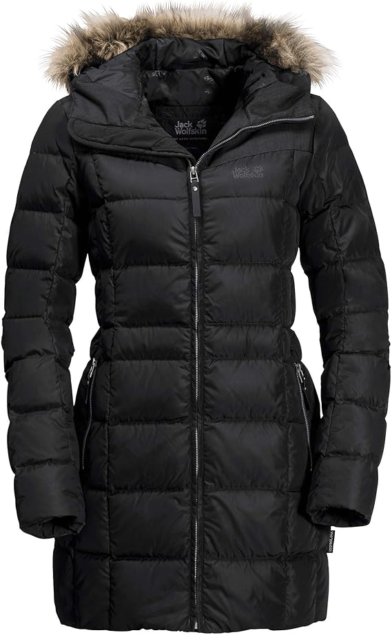 jack wolfskin baffin island coat black