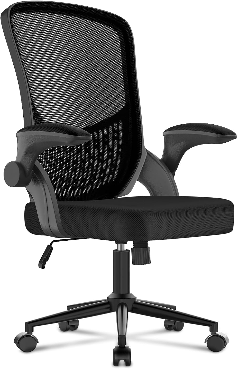 naspaluro Ergonomic Office Chair Swivel Mesh Back with Flip-up Armrests 360°