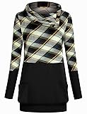 Miusey Cowl Neck Tunic, Women's Long Sleeve Loose