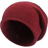 Cashmere Slouchy Knit Beanie Hat for Women Men Winter Soft Warm Ski Wool Knitted Skull Beanies Cap