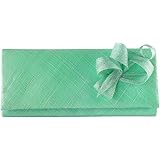 Elegance Collection Sinamay Loops Wedding Hat In Silver - Foto 6