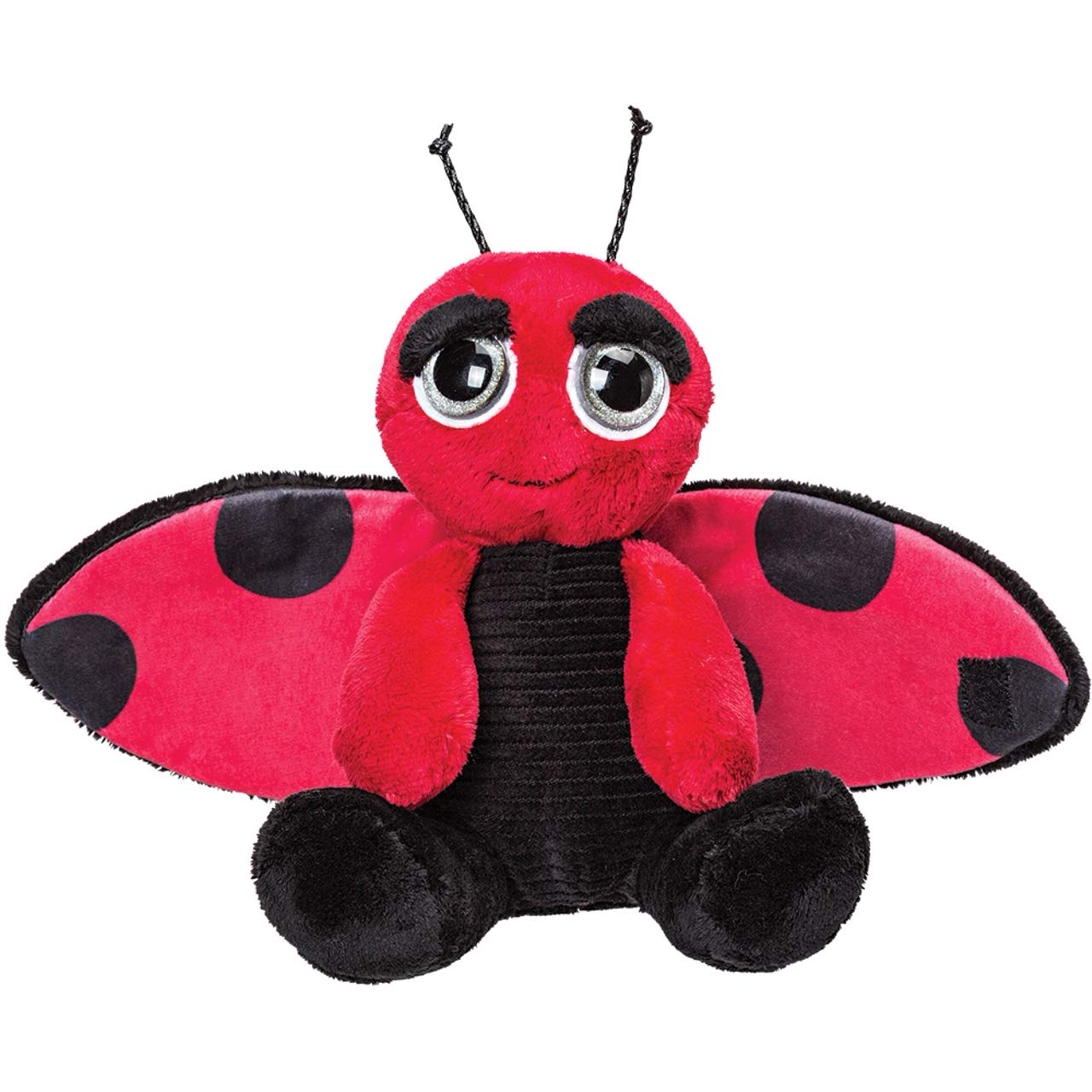 Suki Gifts International Suki Soft Ladybird with Large Bug Eyes and Eye Catching Wings, Multicoloured (14420)