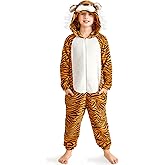 BesserBay Unisex Kids Fleece Dalmatian Costume 100 Days of School Animals Onesie with Tail 2-14 Years