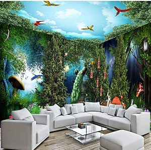 Upinfan Fondo De Pantalla De Foto Personalizado Fantastic Green Forest