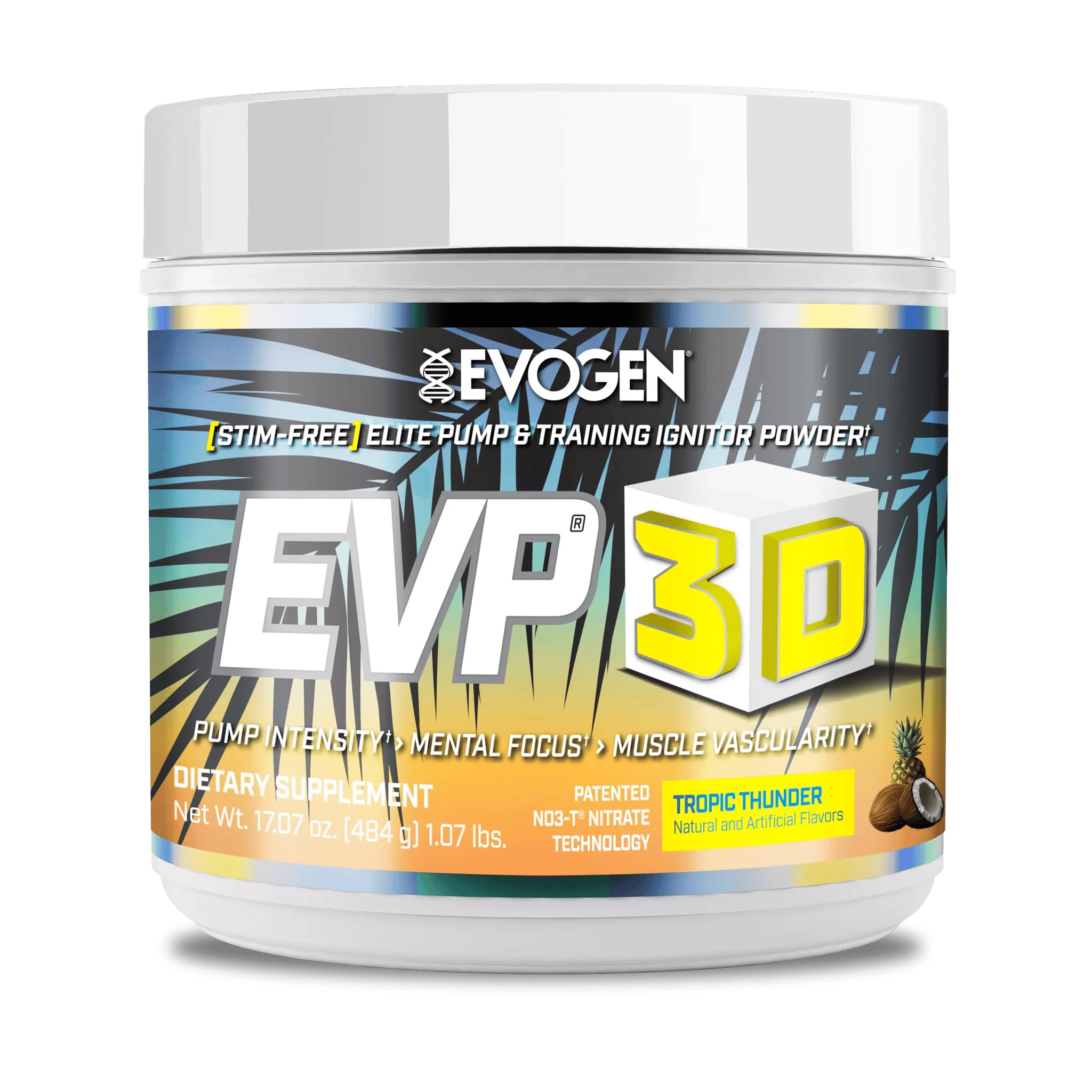 Evogen EVP 3D - Stim Free Pre Workout Powder for