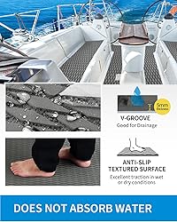 OCEANBROAD Self-Adhesive 96''x23.5'' Boat Flooring
