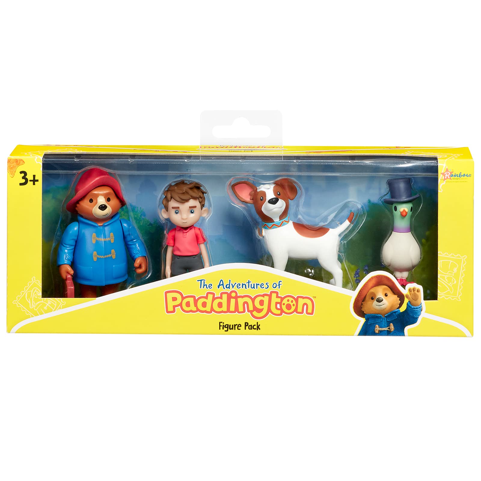 Rainbow Designs Official The Adventures of Paddington - Multi Figure Pack Paddington Bear Figurines For Children