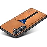 Kowauri for Samsung Galaxy S25 Plus Case [ Not fit for S25/S25 Ultra], PU Leather Wallet Case with Credit Card Slot Holder Ultra Slim Protector Case for Samsung Galaxy S25 Plus (Brown)