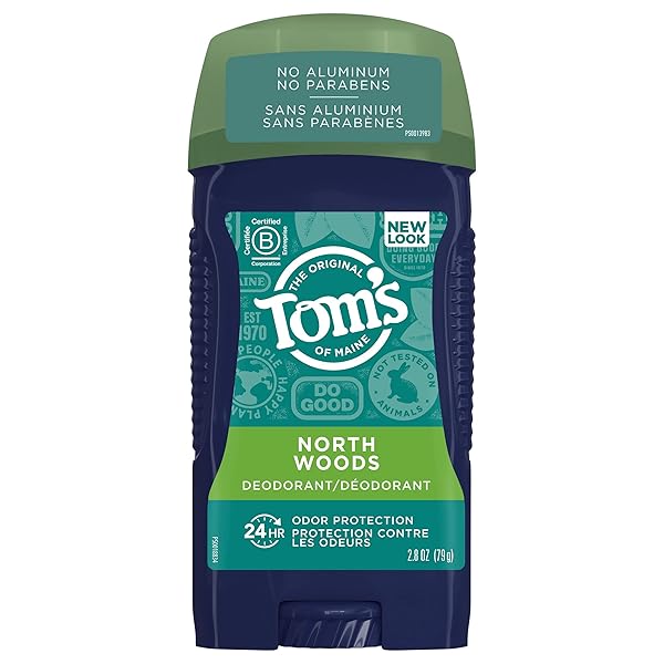 TOM’S OF MAINE LONG-LASTING ALUMINUM-FREE NATURAL DEODORANT FOR...