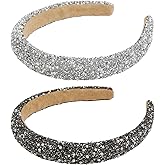 AIBFRID Rhinestone Headbands for Women Thick Crystal Headband Sparkly Diamond Hairbands Fashion Head Band Hair Accessories
