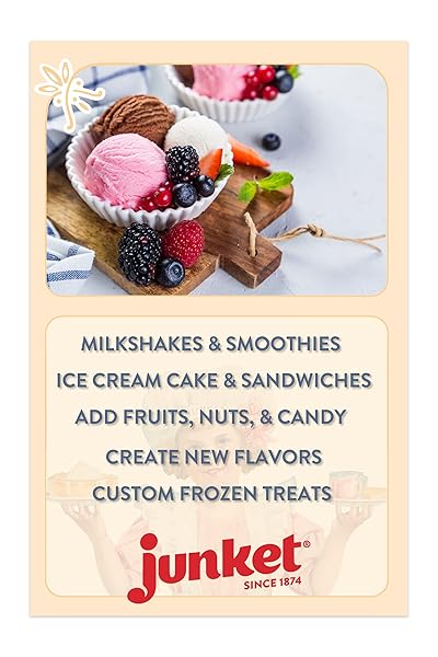 JUNKET ICE CREAM MIX VERY VANILLA, 4 OUNCE (PACK OF 1)