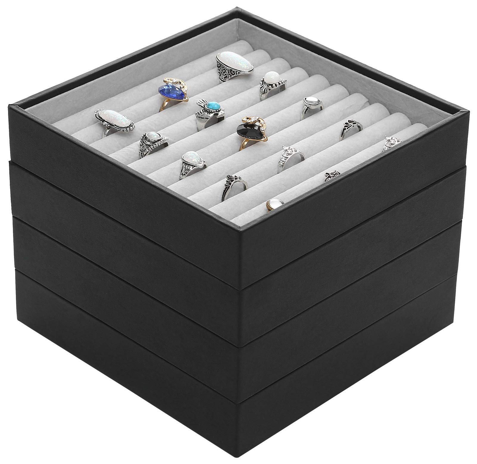 ORIGIA Magic Stackable Jewelry Trays Closet Dresser Drawer Organizer