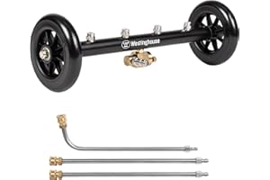 Westinghouse Universal 16" Pressure Washer Undercarriage Cleaner and Water Broom Attachment - 4400 PSI, 1/4" Connector - for Gas and Electric Pressure Washers