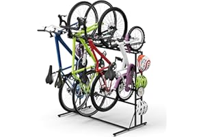 Bike Stand Floor Bike Rack for Garage Vertical Bike Storage Rack Stand Indoor Bicycle Organizer Parking Rack for Indoor Outdo