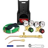 RX WELD Light Duty Oxy-Fuel Welding and Cutting Torch Kit | HVAC Brazing Set, Check Valves &amp; Tote, Cylinders Not Included
