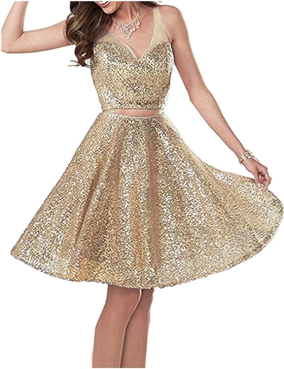short sequin prom dresses