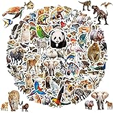 200 Pcs Cute Animal Stickers Bulk for Kids,Girls,Boys,Teens Adults.Waterproof Vinyl Kawaii Sticker Pack for Water Bottle Laptop, Phone.Teacher Reward Kids Stickers in Wild/Farm/Dinosaurs/Fish