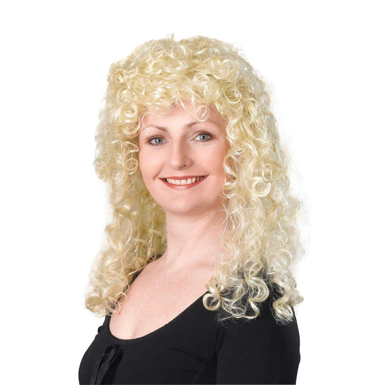 Women's Long Curly Blonde Wig (1 Piece) - Gorgeous Design, Perfect Accessory for Music Festivals, Daily Wear, Events, Costume Parties, & More Halloween