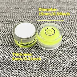 YMGBHNKJLS 5Pcs Small Circular Bubble Levels with