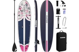 EVERSEA Inflatable Stand-Up Paddle Boards – Available 32"/33"/34" Widths Inflatable Paddle Board with SUP Accessories, Camera Mount, Basic All-Around SUP Board for All Skill Levels, Up to 450lbs