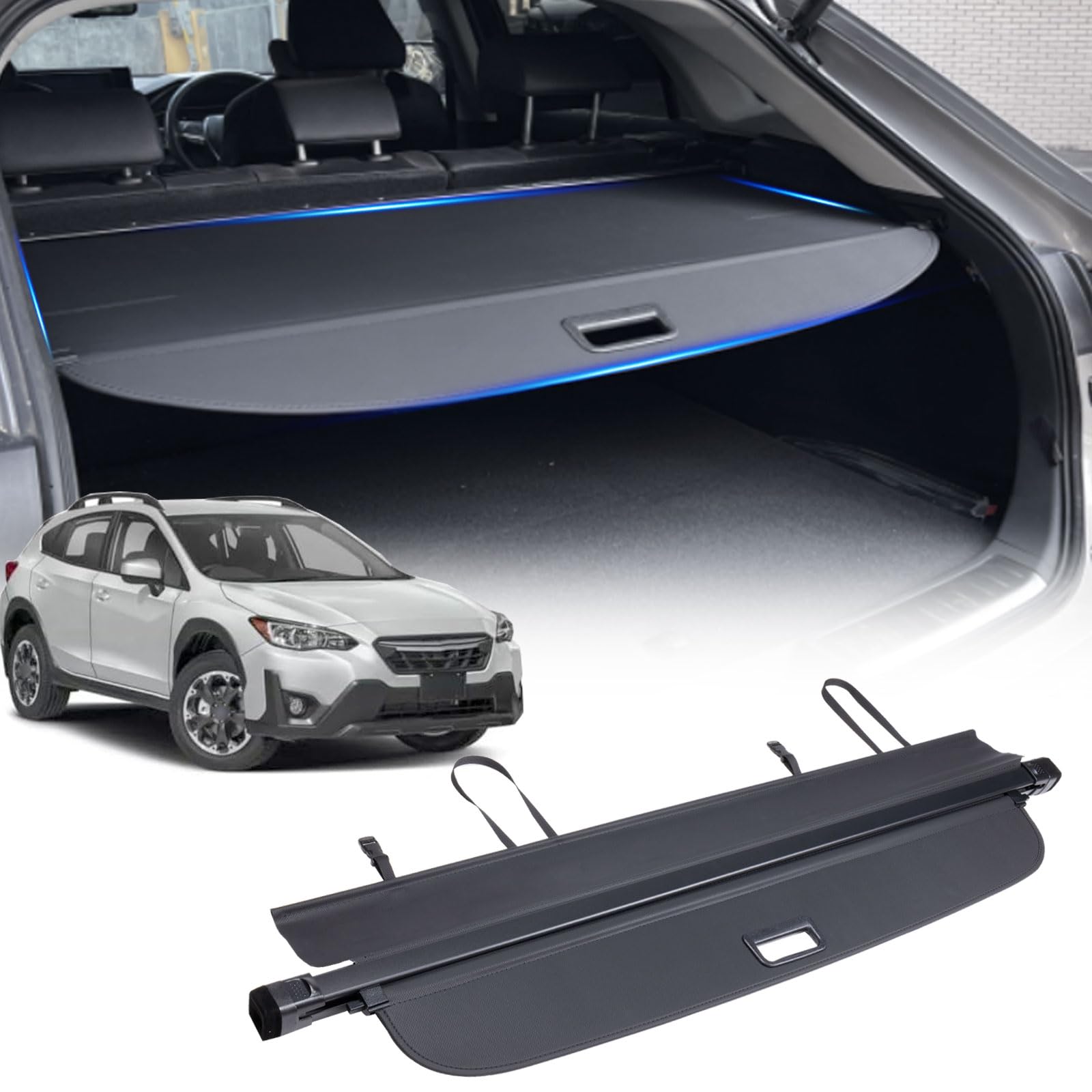 Photo 1 of AceRide Retractable Cargo Cover Compatible with Subaru Outback 2010 2011 2012 2013 2014, Anti-Peeping Rear Trunk Cover Luggage Privacy Security Shield Shade(Canvas)