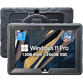 Fusion5 Built in USA 10.1&rdquo; Windows 11 Professional Rugged Tablet PC - 12GB RAM, 256GB SSD, Intel 13th Gen, Full HD Windows Tablet Computer, HDMI, USB C - 2 Year Full Warranty with Accidental Damage