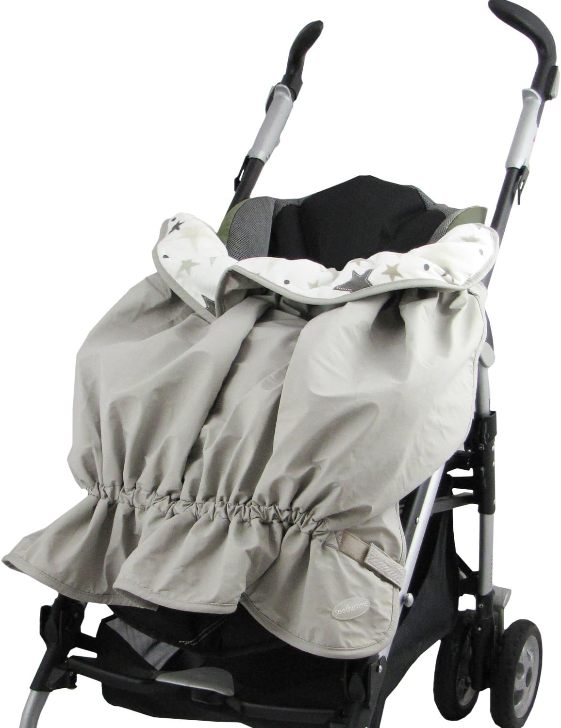 covering stroller with blanket
