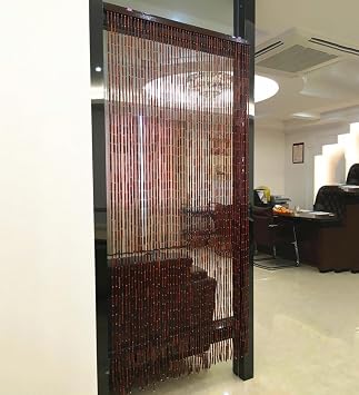 Amazon De Wufeng Vorhang Bead Vorhang Bambus Wohnzimmer