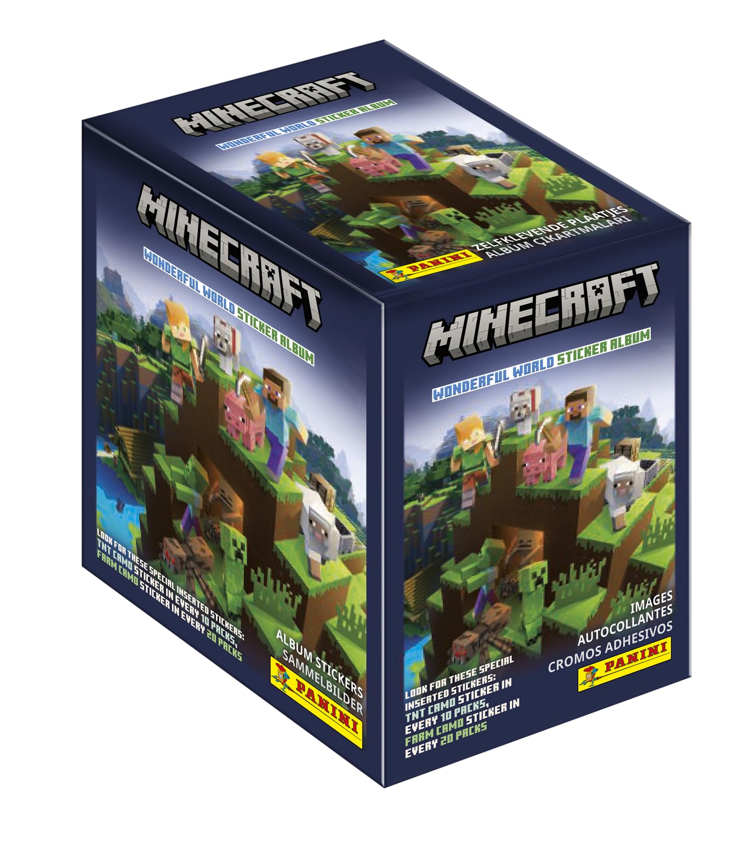 Panini Minecraft Wonderful World Sticker Collection x36 Packs