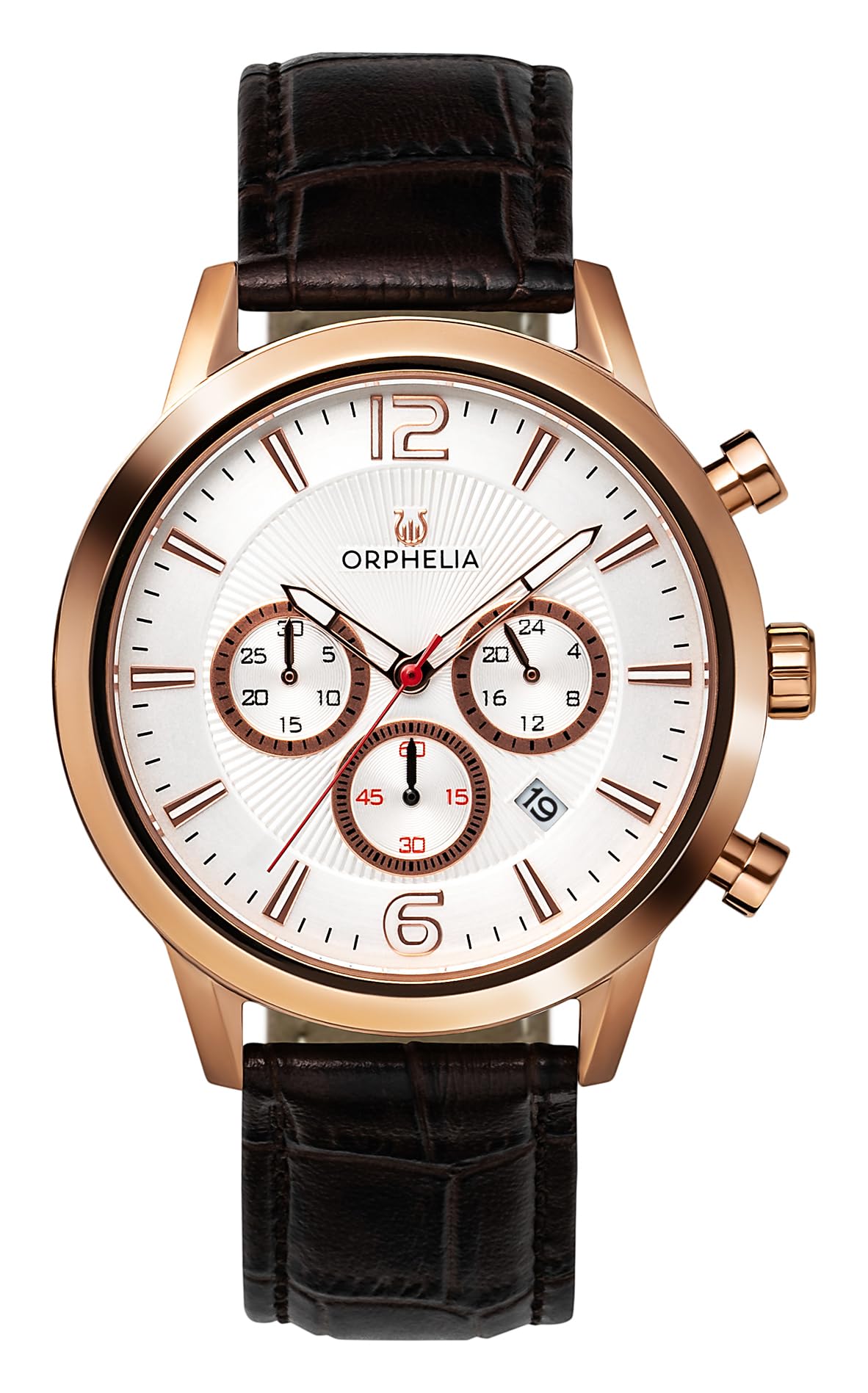 Orphelia Mens Chronograph Quartz Watch with Leather Strap OR81804