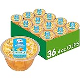 Dole Fruit Bowls Diced Peaches, 4oz, 36 Total Cups | In 100% Juice Snacks, Gluten &amp; Dairy Free, Bulk Lunch Snacks for Kids &amp; Adults