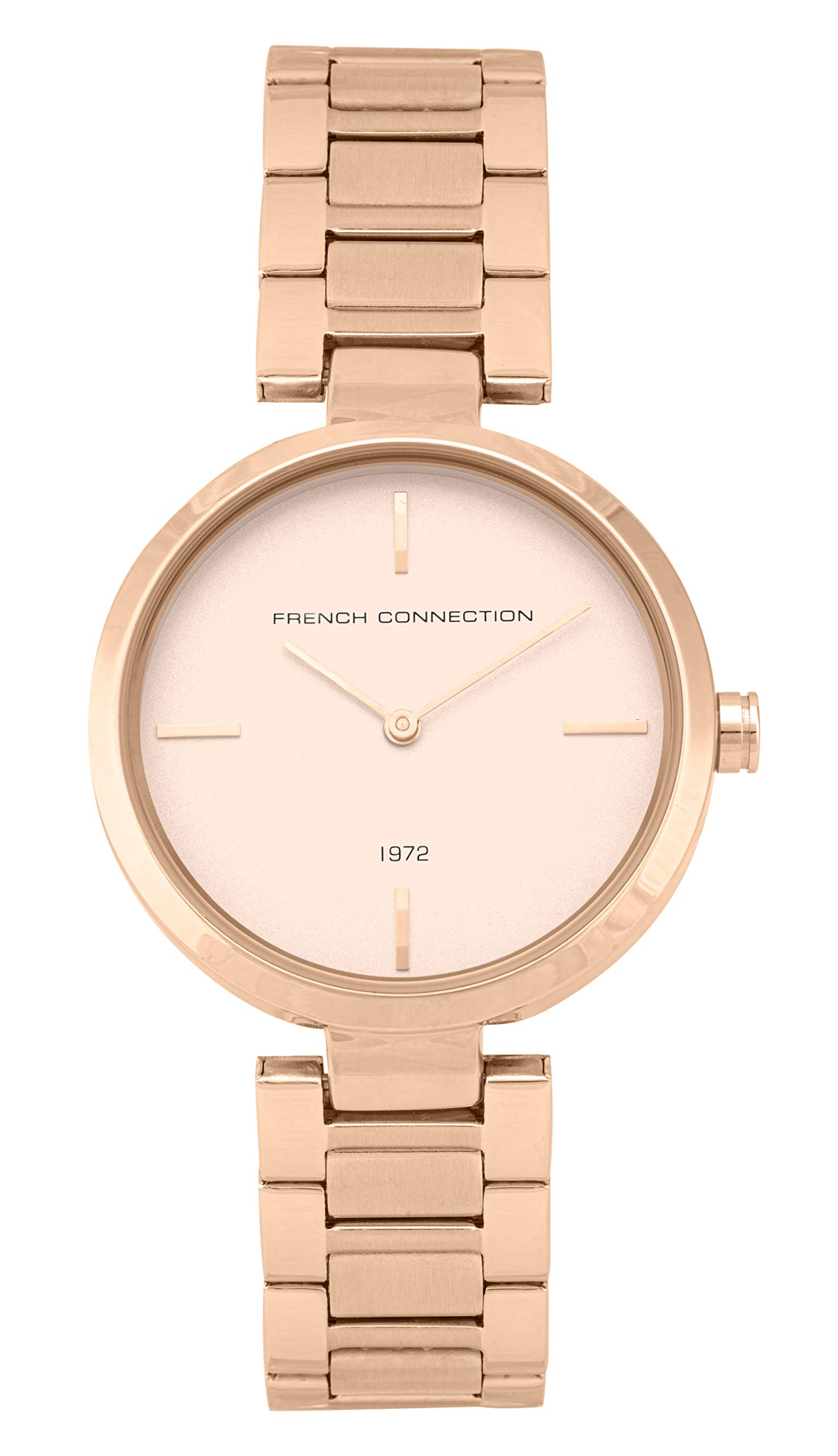French Connection Women's Analogue Quartz Watch with Stainless Steel Strap FC138RGM