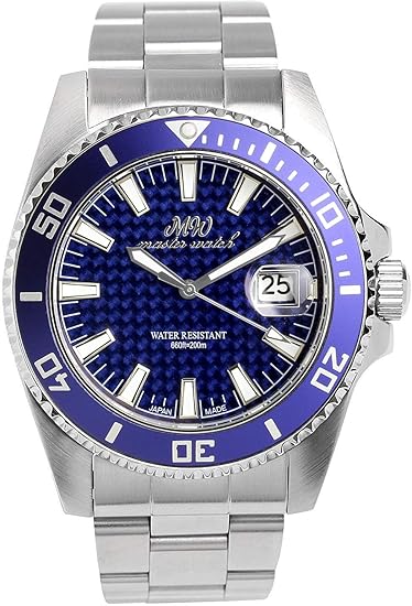 Amazon マスターウォッチ Master Watch 日本製 ダイバーズウォッチ 気圧防水 腕時計 回転ベゼル カーボンブルー メンズ メンズ腕時計 腕時計 通販 Amazon マスターウォッチ Master Watch 日本製 ダイバーズウォッチ 気圧防水 腕時計 回転ベゼル カーボンブルー メンズ メンズ腕時計 腕時計 通販