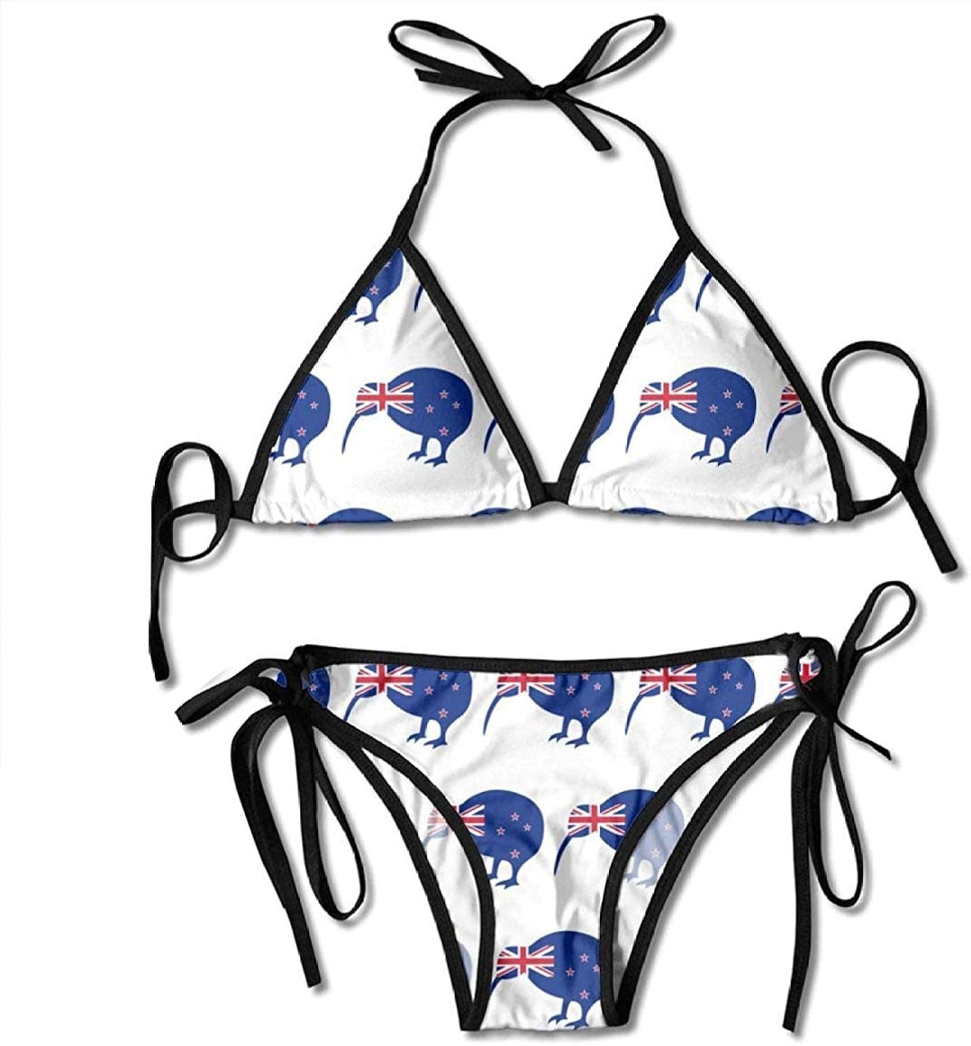 New Zealand Kiwi Bird Womens Wrap Top Bottom Bathing Suit